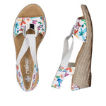 Load image into Gallery viewer, Rieker 624H6-91 Wedge Sandals
