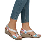 Load image into Gallery viewer, Rieker 624H6-91 Wedge Sandals
