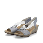 Load image into Gallery viewer, Rieker 624H6-92 Wedge Sandals
