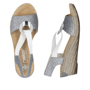 Rieker 624H6-92 Wedge Sandals