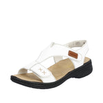 Load image into Gallery viewer, Rieker 64577-80 White Sandals

