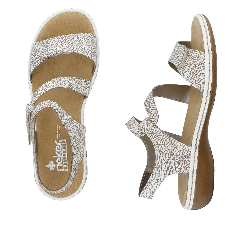 Rieker 659C7-81 White Sandals – Rieker: by LJ Shoes