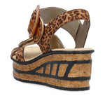 Load image into Gallery viewer, Rieker 68176-90 Dress Wedge Sandals
