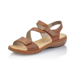 Load image into Gallery viewer, Rieker 659C7-24 Brown Sandals
