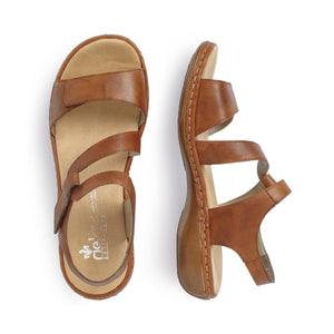 Rieker 659C7-24 Brown Sandals