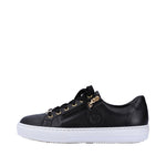 Load image into Gallery viewer, Rieker L59L1-01 Dress Black Sneakers
