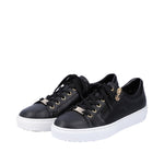 Load image into Gallery viewer, Rieker L59L1-01 Dress Black Sneakers
